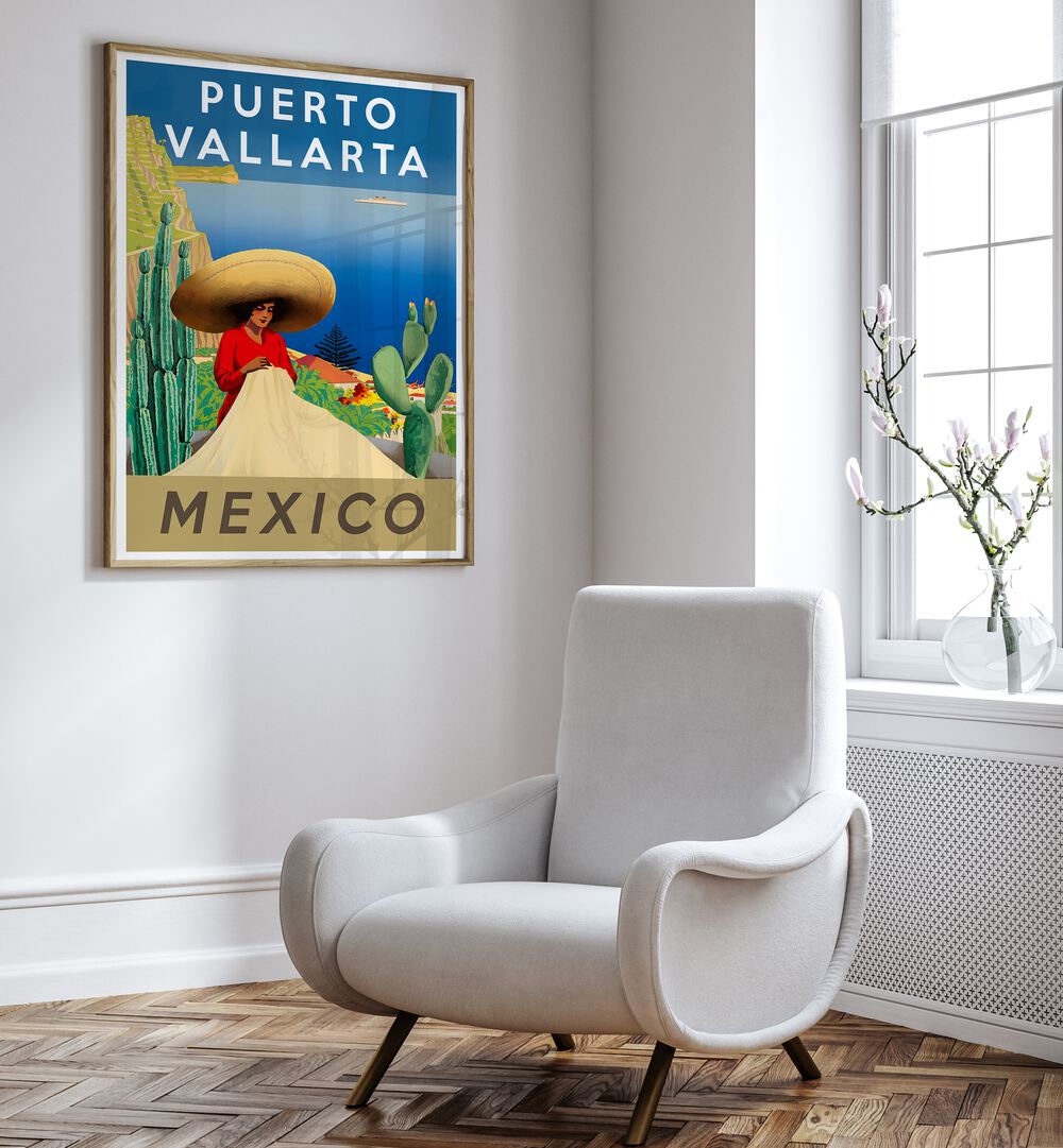 Explore vibrant landscapes with MEXICO III, VINTAGE TRAVEL POSTERS, perfect for adding charm to your space.