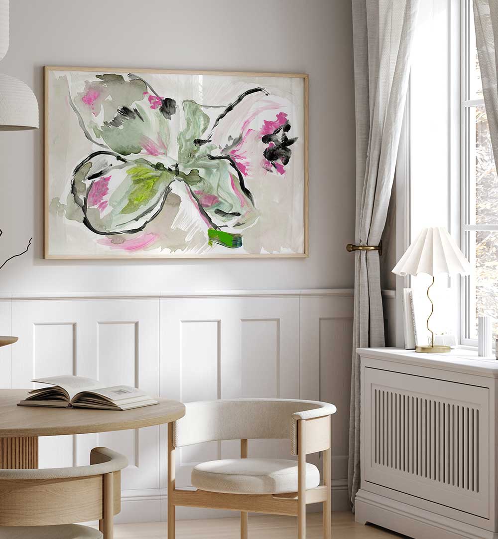 Vibrant PURPLE VIOLET PINK II, FLORAL FLOWER PAINTINGS enhance your space with enchanting beauty and intricate details.