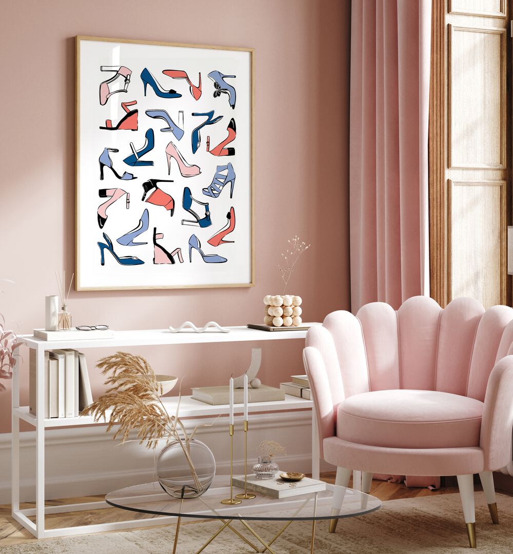 Vibrant COLOURFUL HEELS, FASHION POSTERS by Martina brighten any space with stylish, artistic flair.