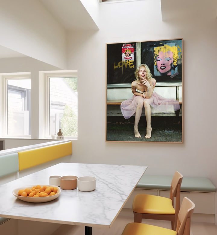 Stunning NEW MARILYN, ALTERED ART PRINTS showcasing a modern twist on iconic Marilyn Monroe imagery by Dikhotomy.