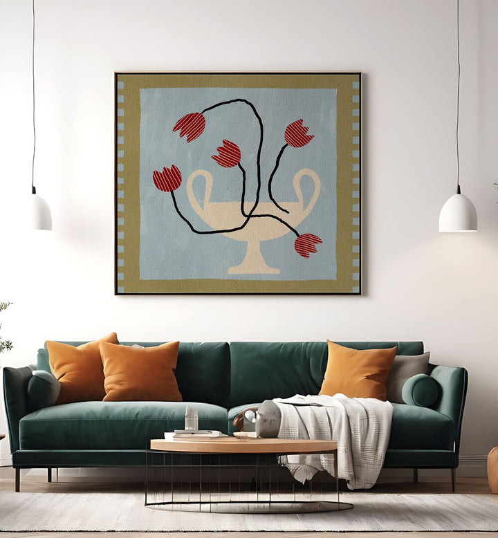 Vibrant OUT OF VASE BLOOMS VI, FLORAL FLOWER PAINTINGS elevates home decor with elegant floral artistry.