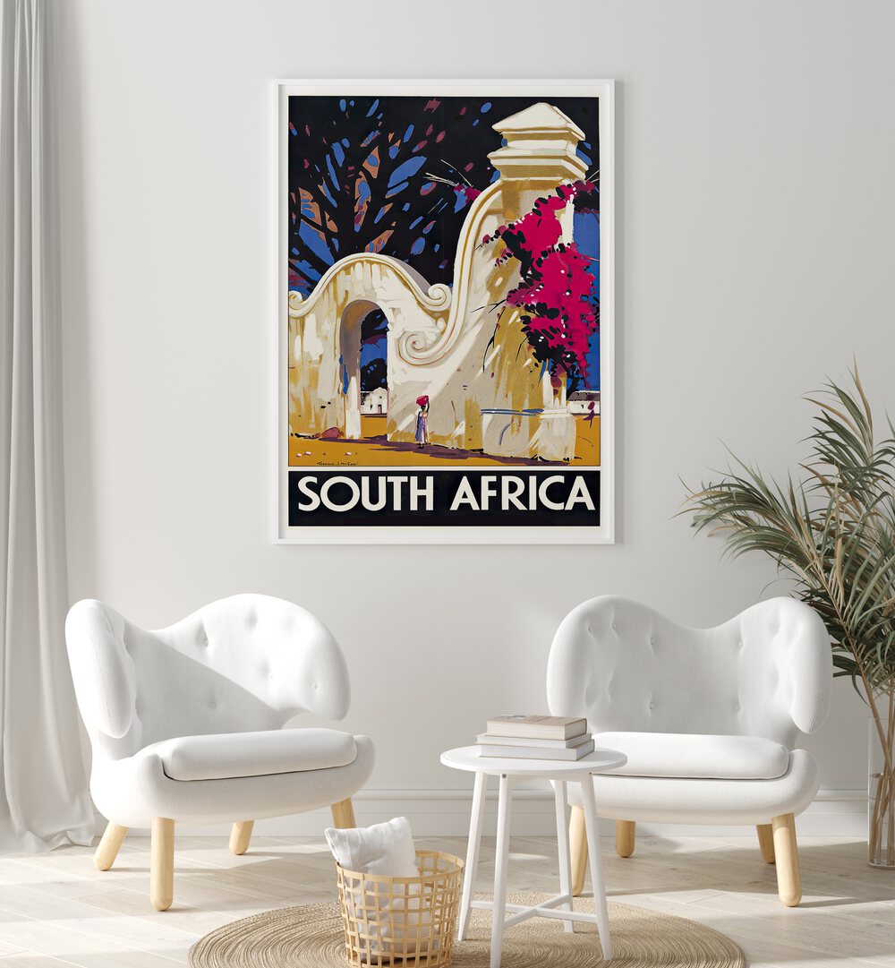 South Africa II, vintage travel posters showcase stunning landscapes and culture, perfect for home decor.