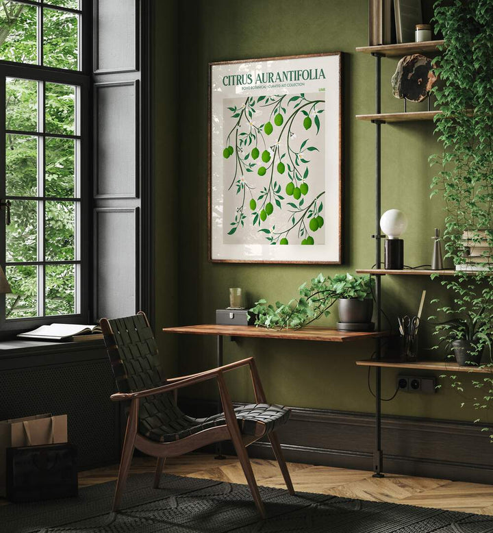 LIME, FLORAL FLOWER PAINTINGS by Emel Tunaboylu adds vibrant elegance to your space with modern art on canvas.