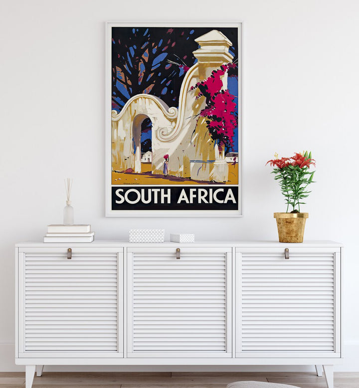 Stylish SOUTH AFRICA II, VINTAGE TRAVEL POSTERS showcasing vibrant culture and charm, perfect for decor.