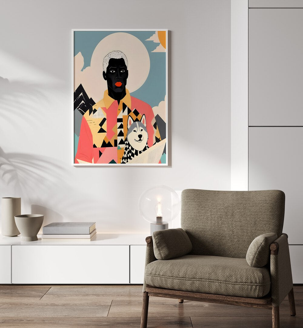Vibrant WINTER COMPANION, PORTRAITS art print by Uma Gokhale adds warmth and charm to any winter-inspired decor.