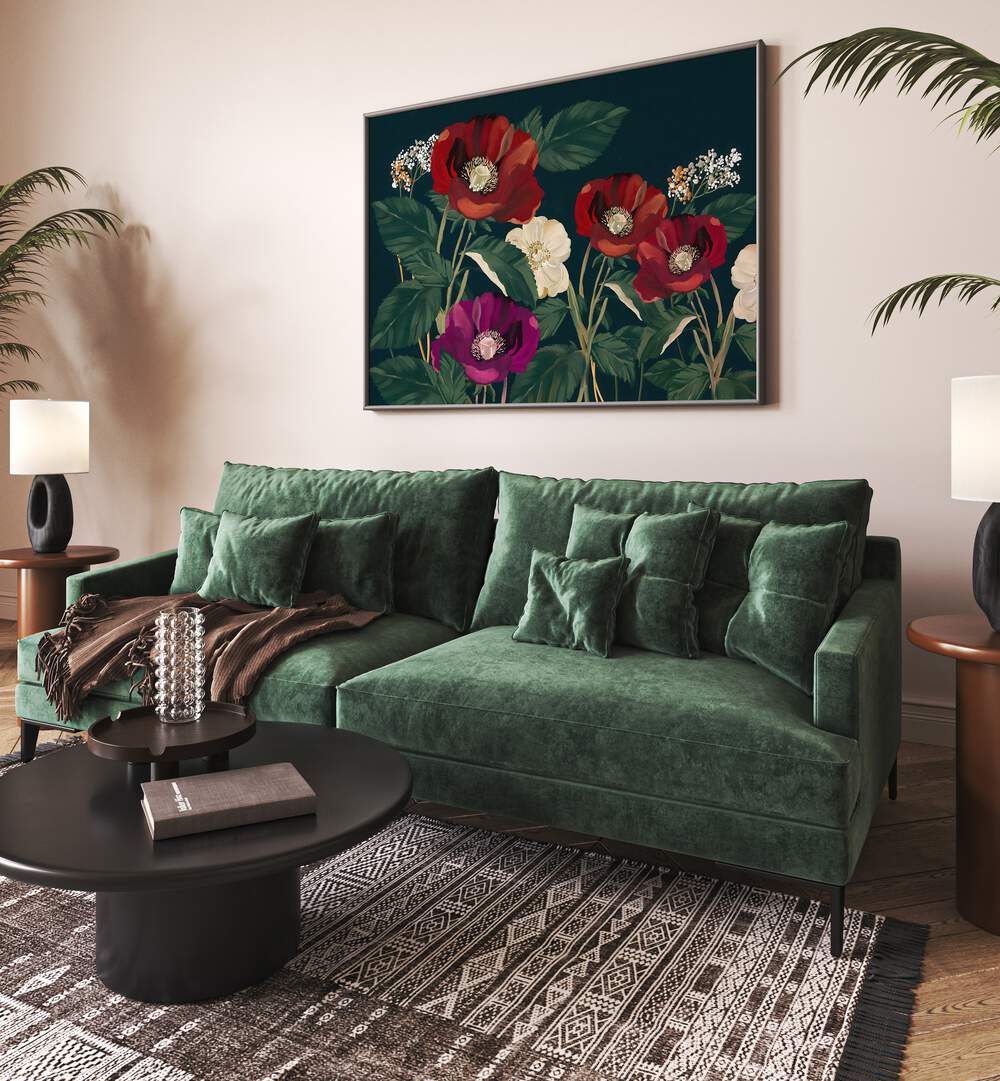 STELLABLOOM AZUREA, FLORAL FLOWER PAINTINGS bring elegance and nature indoors, enhancing your home decor effortlessly.