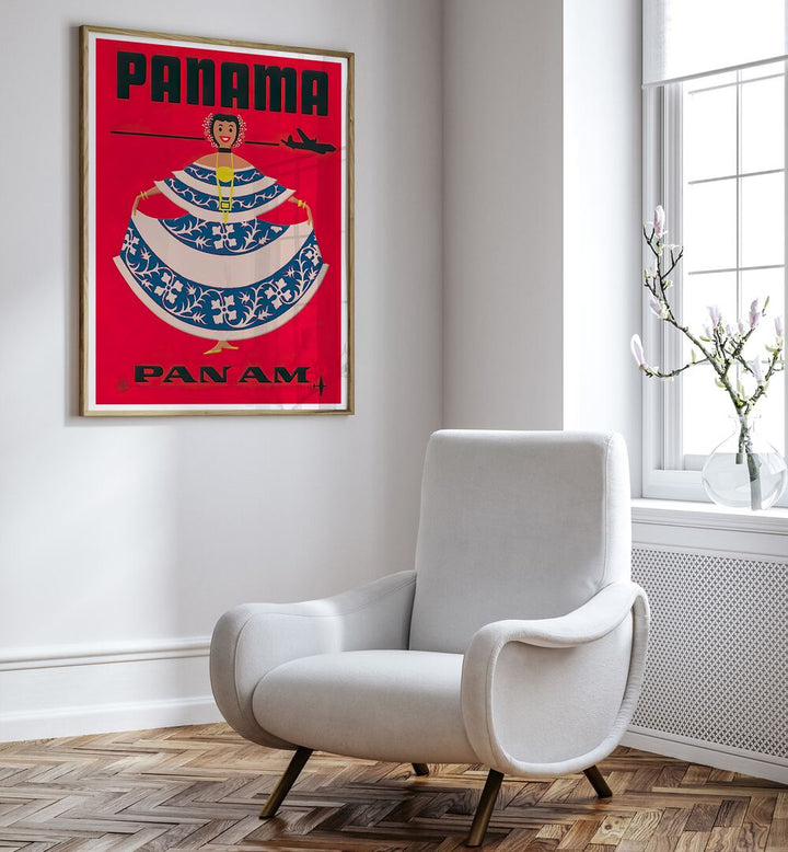 Brighten your space with PANAMA, VINTAGE TRAVEL POSTERS, showcasing the charm of Panama's culture and landscapes.
