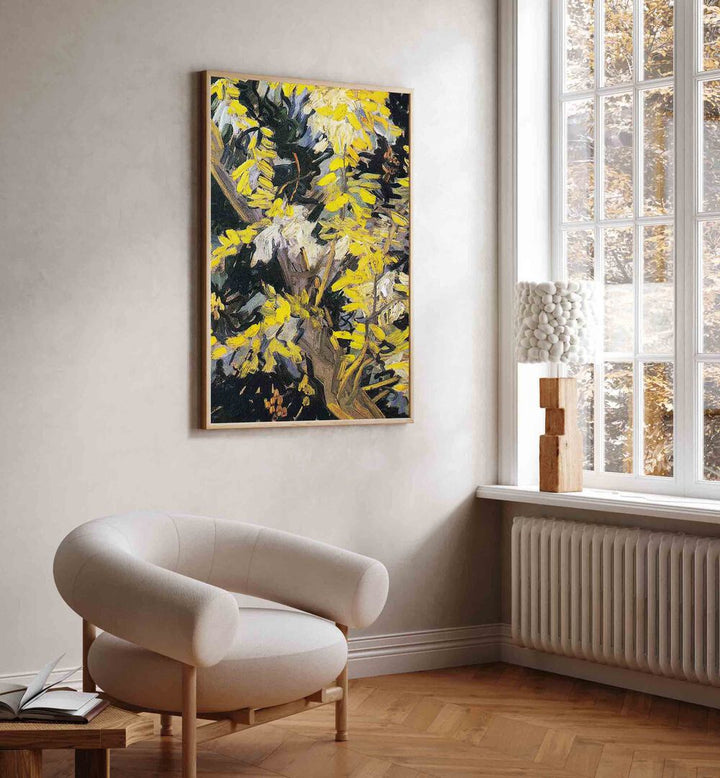 VINCENT VAN GOGH'S BLOSSOMING ACACIA BRANCHES (1890) ,  VINTAGE PAINTINGS