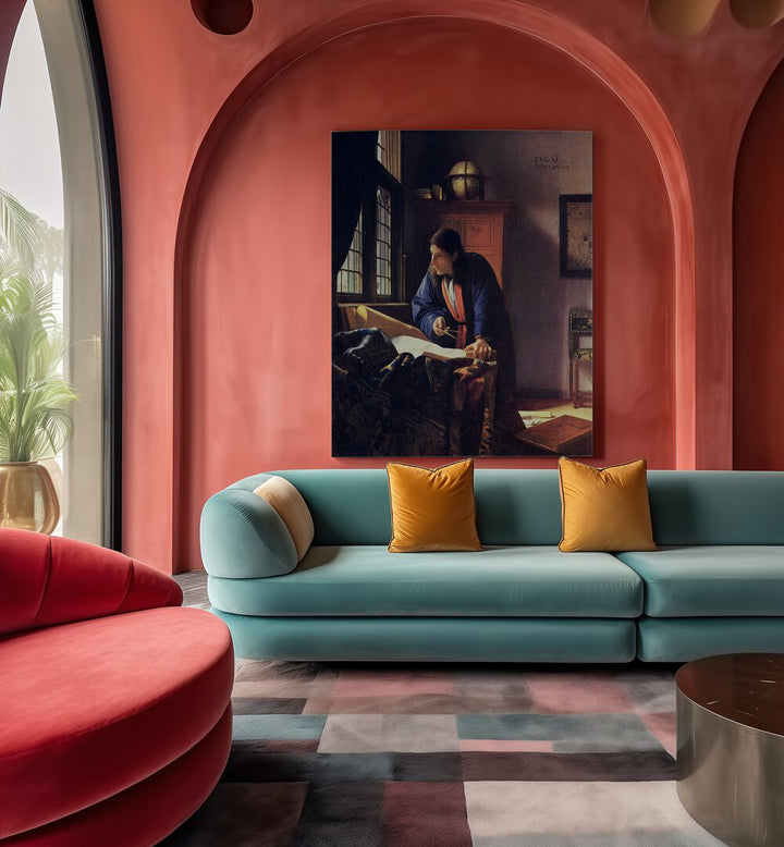 THE GEOGRAPHER , VINTAGE PAINTINGS