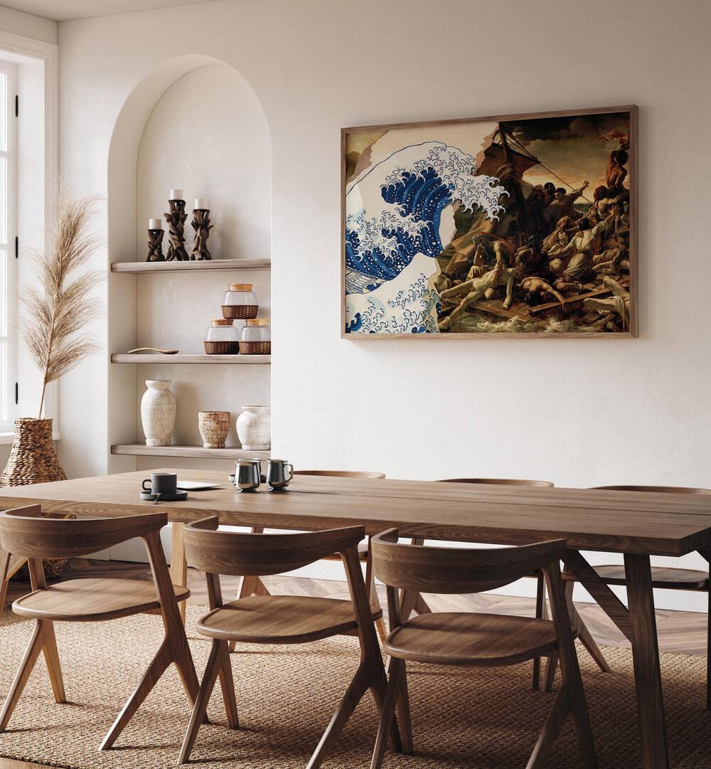 Captivating “Tragedy in the Storm, Altered Art Prints” by Dikhotomy enhances any living space with emotional depth.
