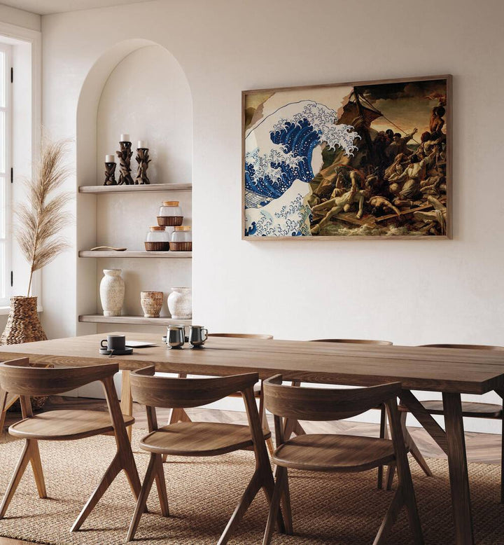 Captivating “Tragedy in the Storm, Altered Art Prints” by Dikhotomy enhances any living space with emotional depth.