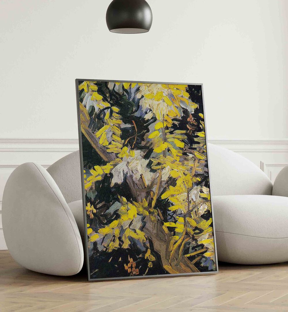 VINCENT VAN GOGH'S BLOSSOMING ACACIA BRANCHES (1890) ,  VINTAGE PAINTINGS