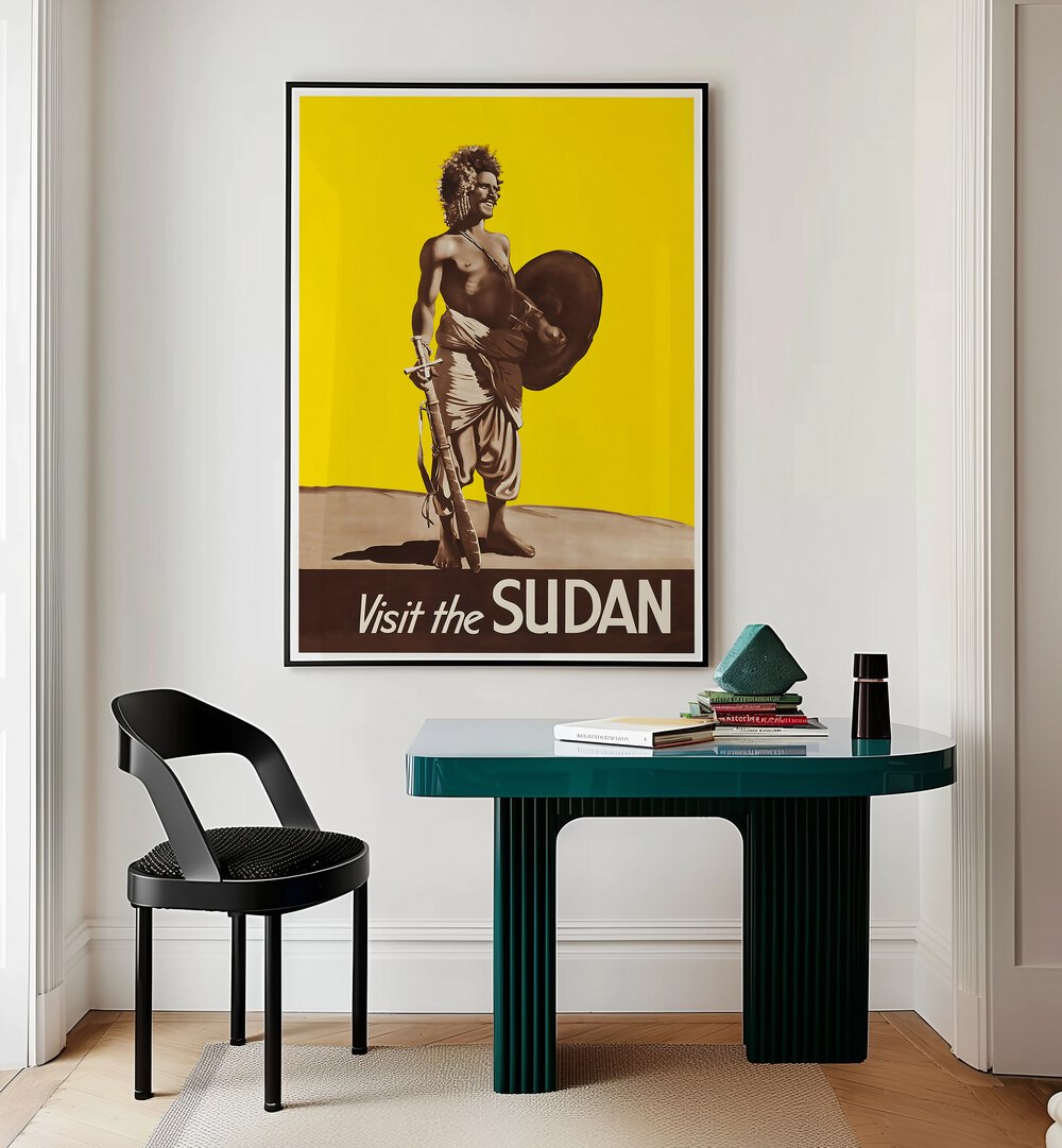 Explore SUDAN, VINTAGE TRAVEL POSTERS, showcasing vibrant art that captures the essence of Sudan's rich heritage.