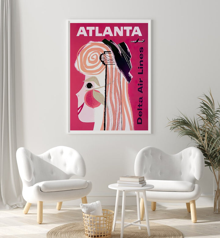 Stylish ATLANTA I, VINTAGE TRAVEL POSTERS enhance your space with retro charm and evoke a sense of adventure.