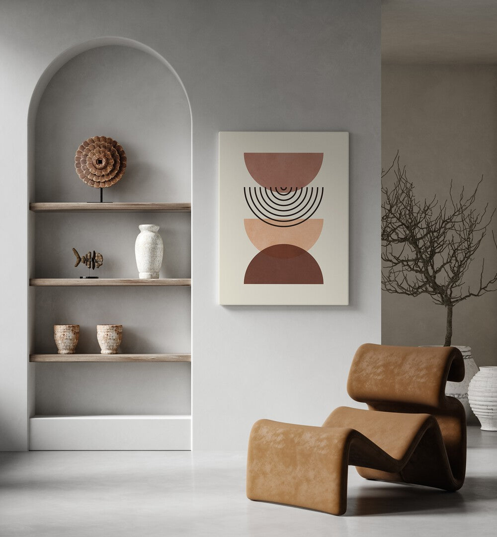 Artfully designed LINES AND CIRCLES II, GEOMETRIC ART PRINTS, enhancing modern decor with elegant symmetry and style.