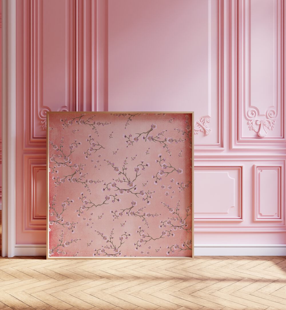 BLOSSOMS ON BLUSH, FLORAL FLOWER PAINTINGS showcase delicate floral art, enhancing any living space beautifully.