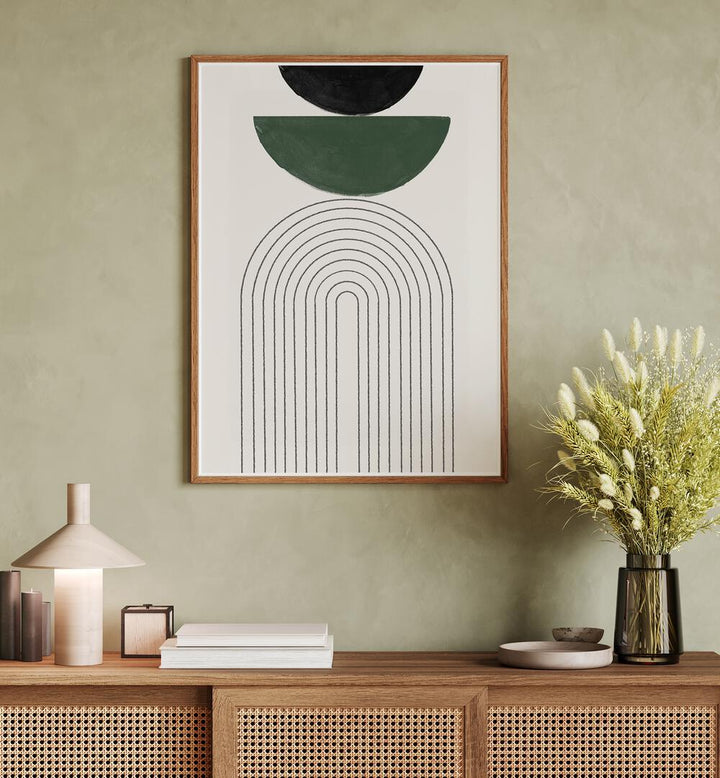 Elevate your decor with MID CENTURY MODERN IV, BOHO ART PAINTINGS, featuring striking colors and contemporary design.