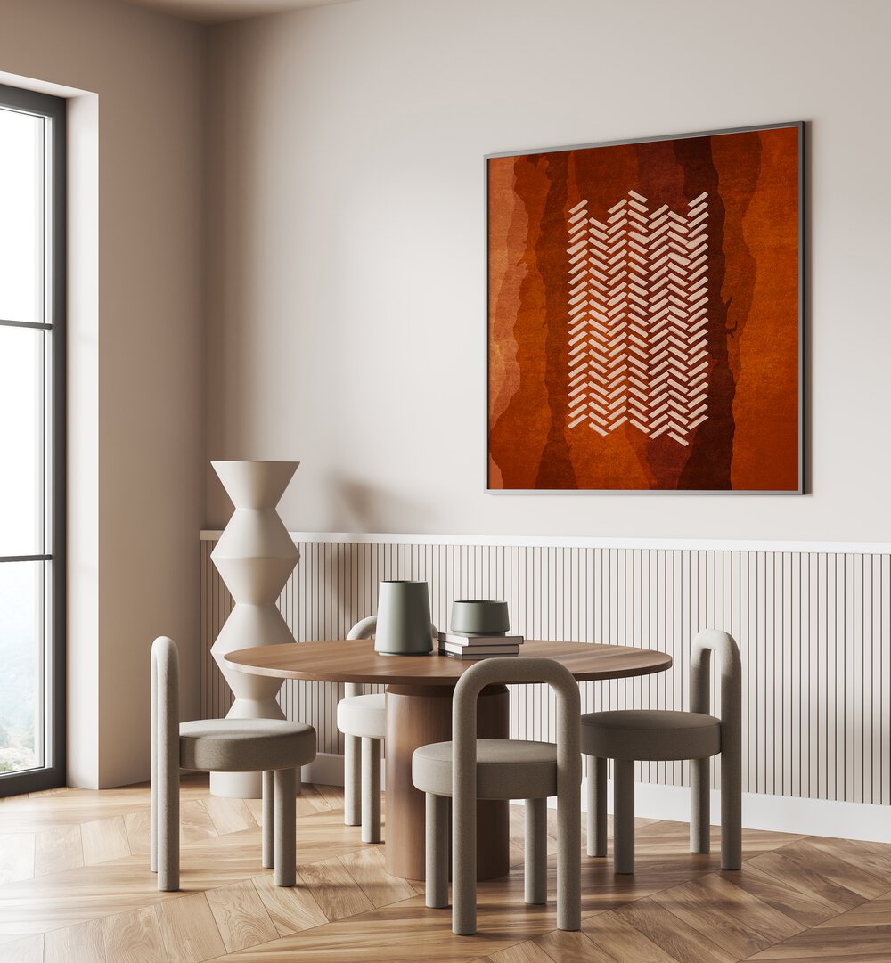 Elevate your decor with BALIK SIRTI DESEN, BOHO ART PAINTINGS by Emel Tunaboylu, perfect for any modern space.