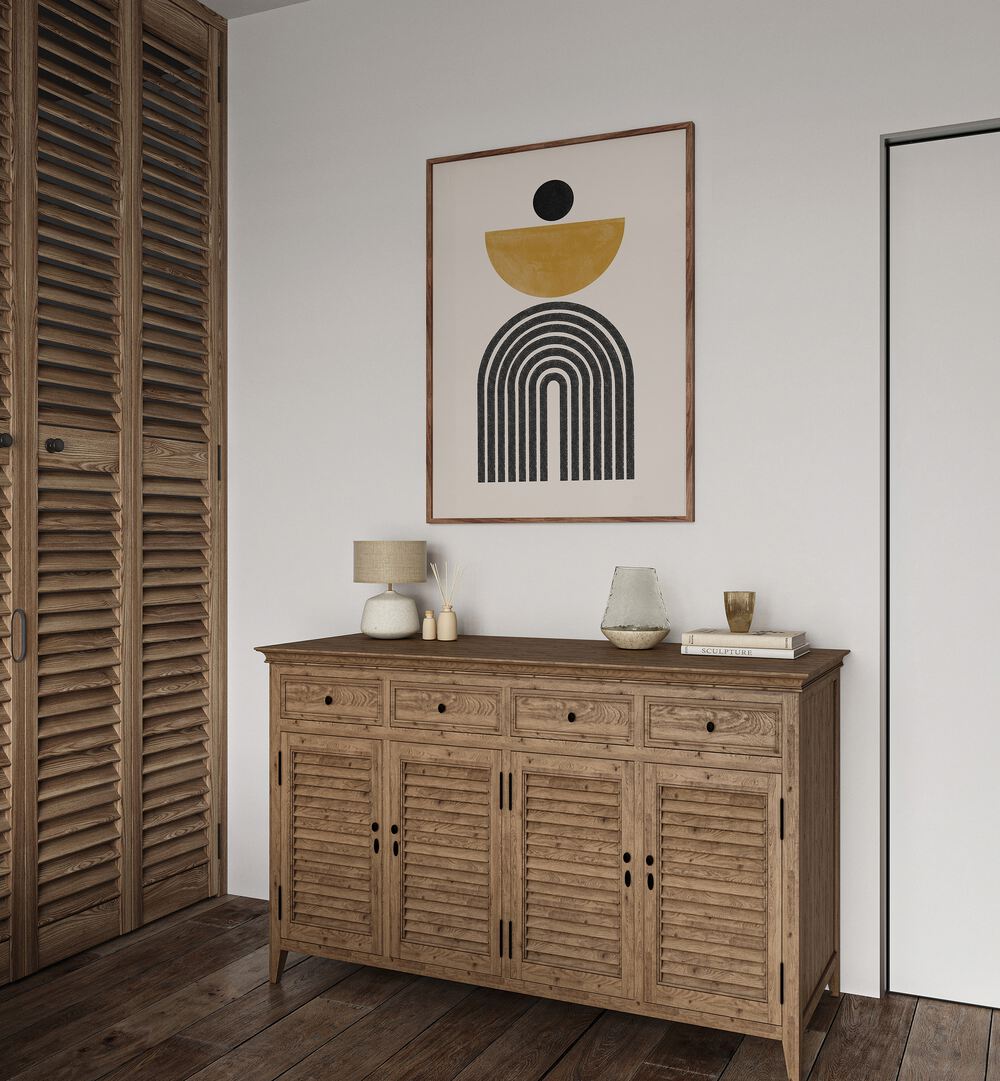 Stylish MID CENTURY II, BOHO ART PAINTINGS from THE MIUUS STUDIO enhance modern living spaces with creative elegance.