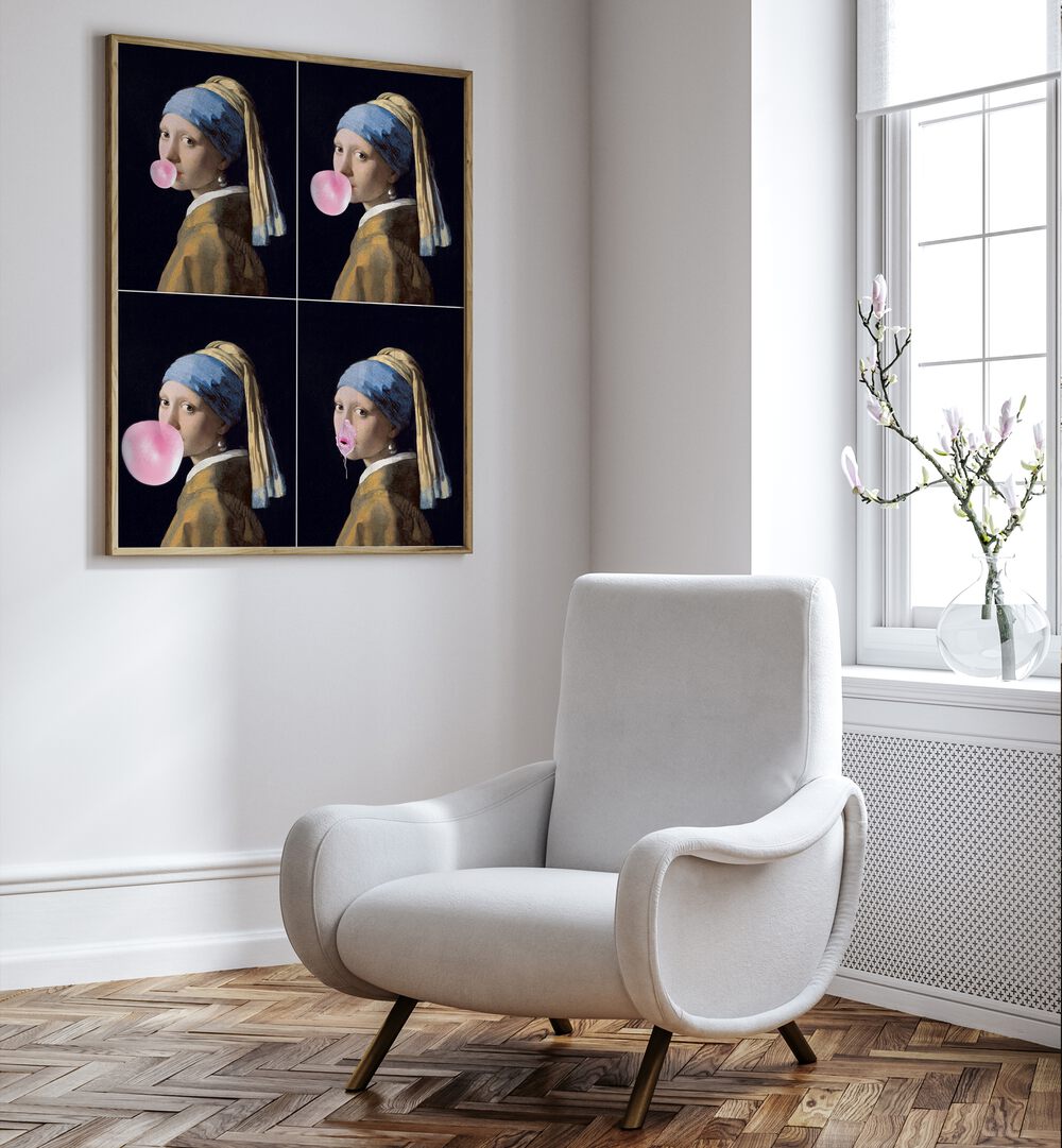 Transform your space with the PEARL GUM EXPLOSION, ALTERED ART PRINTS by Dikhotomy, showcasing nature's vibrant beauty.