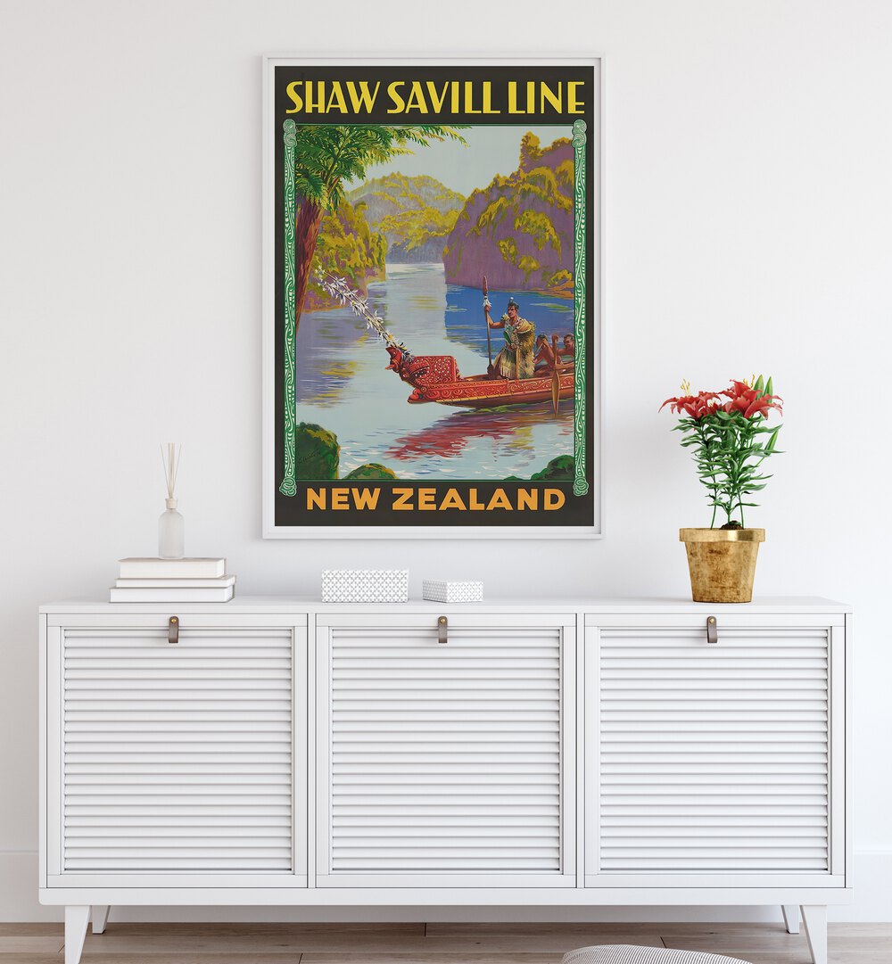 Stunning NEW ZEALAND V, VINTAGE TRAVEL POSTERS showcasing lush landscapes and cultural heritage for travel enthusiasts.