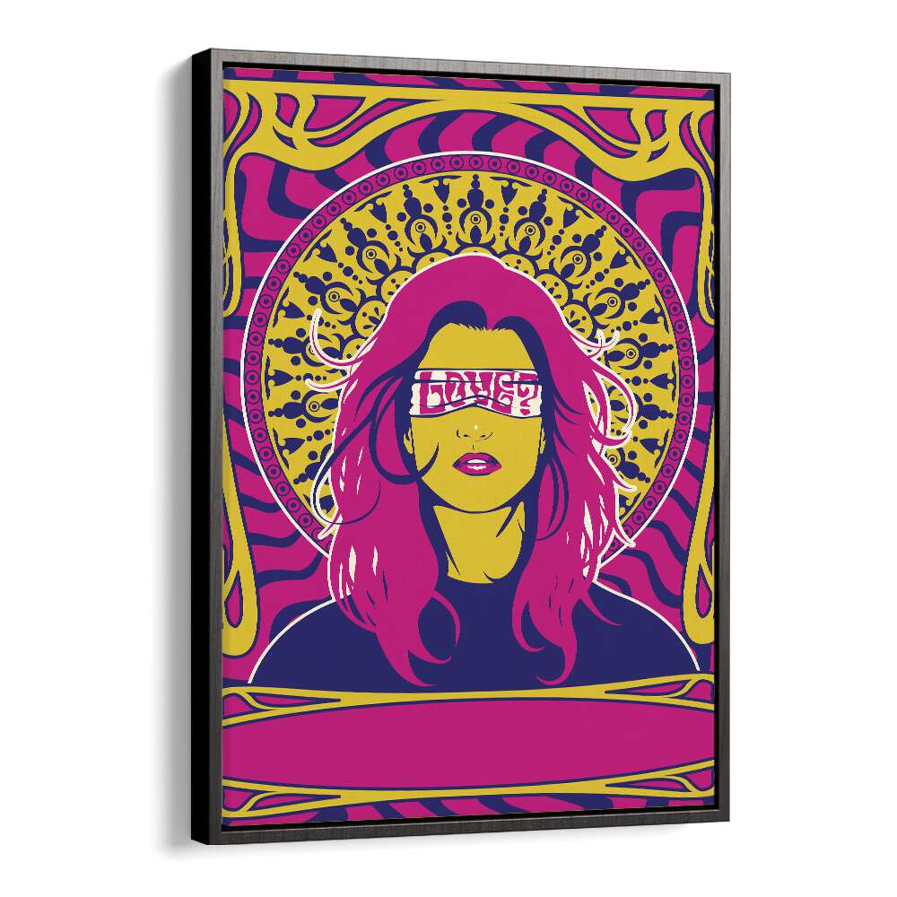 Bold and colorful artwork from the 70's Woman Series I, Pop Art Paintings, perfect for vibrant home decor.