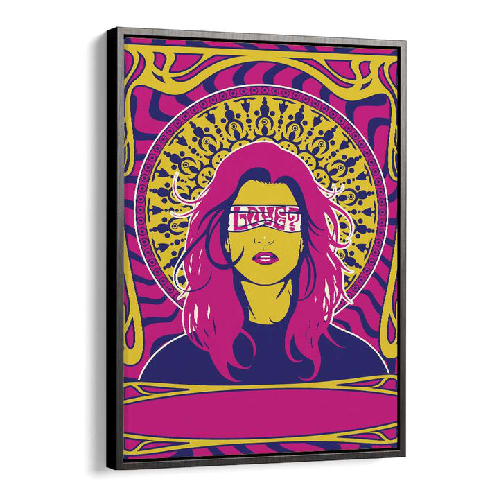 Bold and colorful artwork from the 70's Woman Series I, Pop Art Paintings, perfect for vibrant home decor.