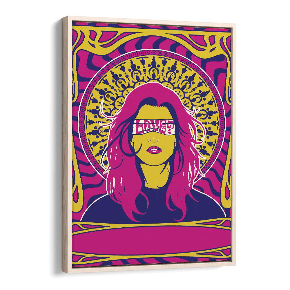 Vibrant 70'S WOMAN SERIES I, POP ART PAINTINGS showcasing bold colors and 1970s essence, perfect for your space.