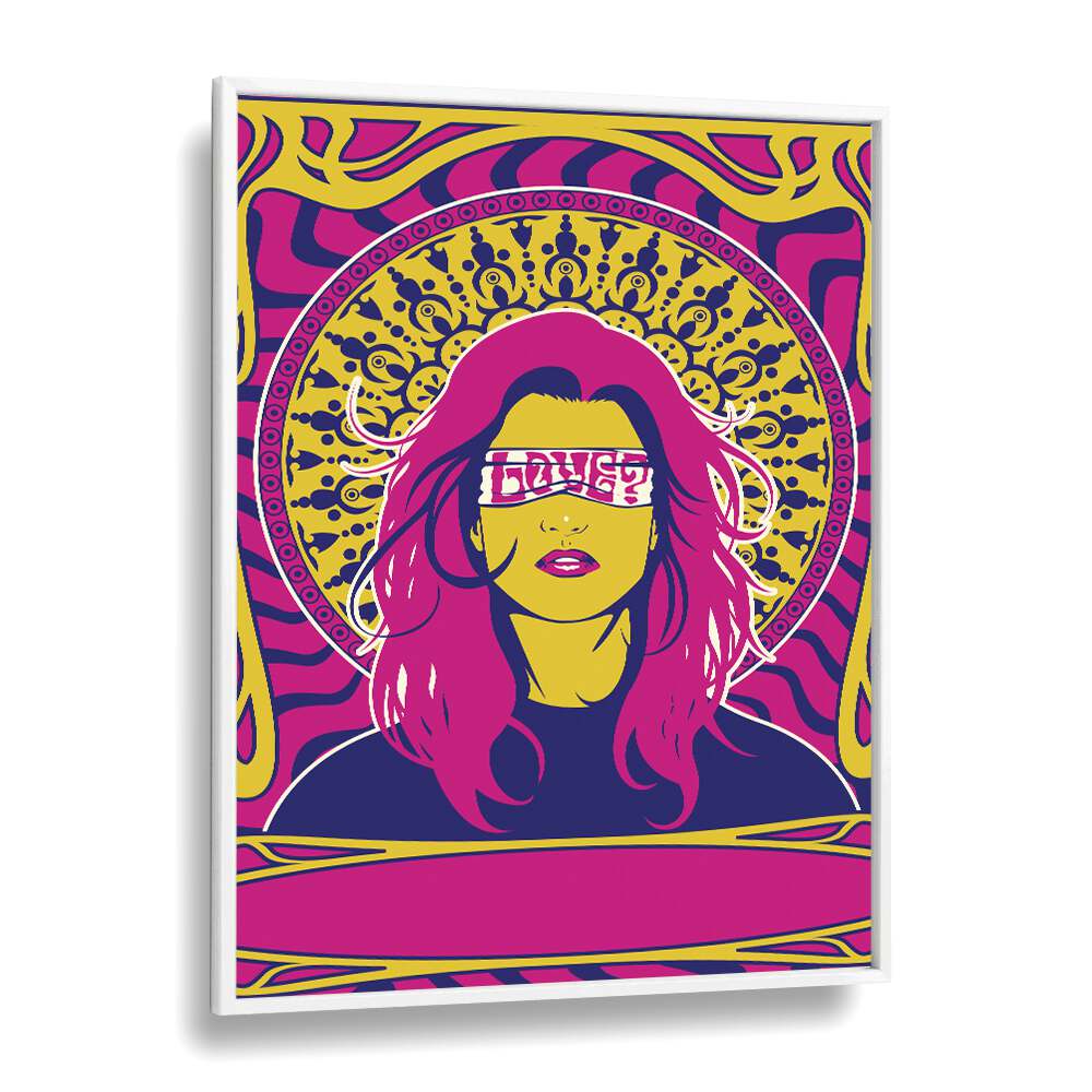 Colorful 70'S WOMAN SERIES I, POP ART PAINTINGS capturing 1970s essence in vibrant style. Perfect for home decor.