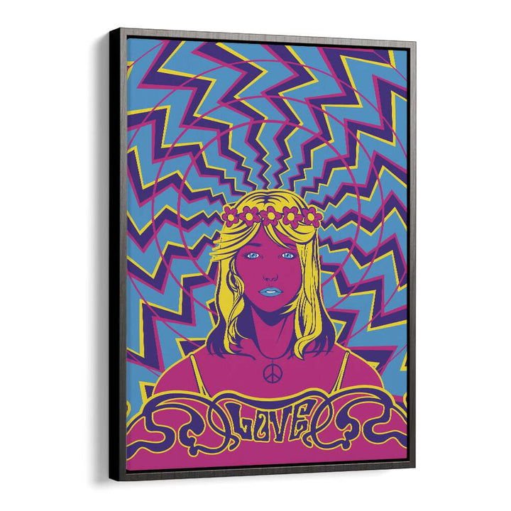 Vibrant 70'S WOMAN SERIES II, POP ART PAINTINGS capturing the dynamic spirit of the 1970s in stunning colors.