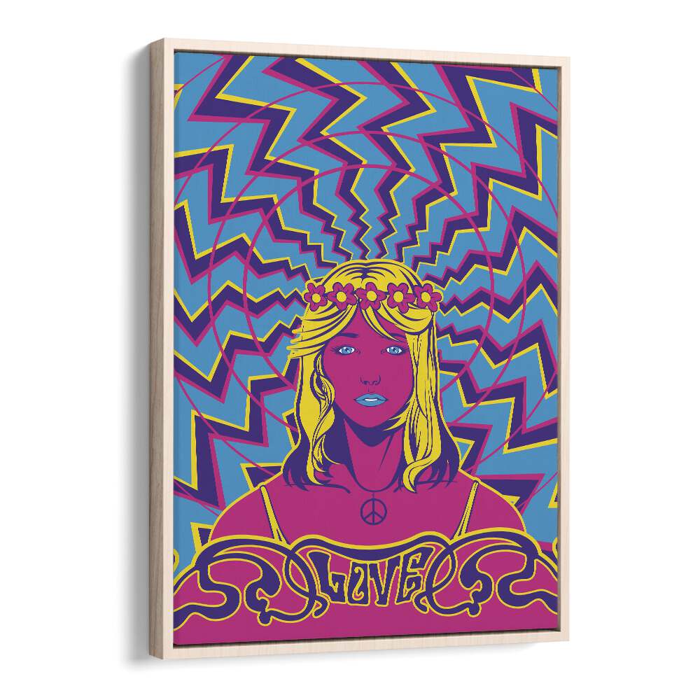Vibrant 70'S WOMAN SERIES II, POP ART PAINTINGS showcasing 1970s spirit, perfect for art enthusiasts.