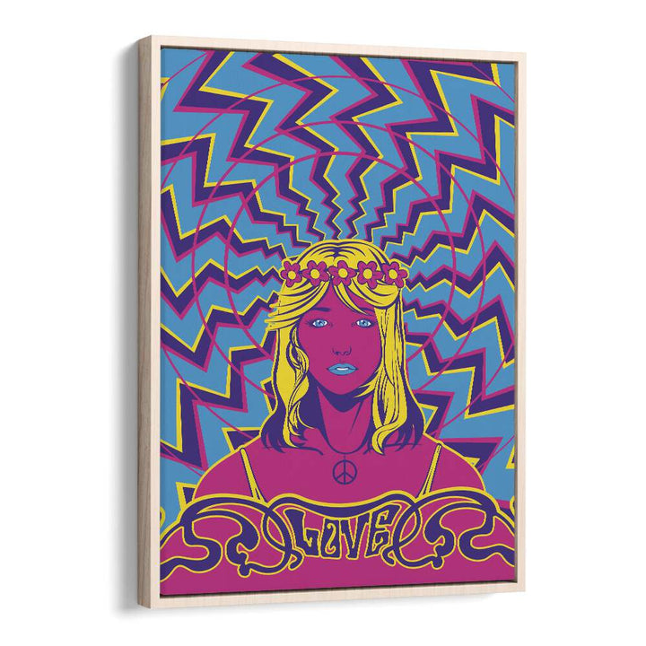 Vibrant 70'S WOMAN SERIES II, POP ART PAINTINGS showcasing 1970s spirit, perfect for art enthusiasts.