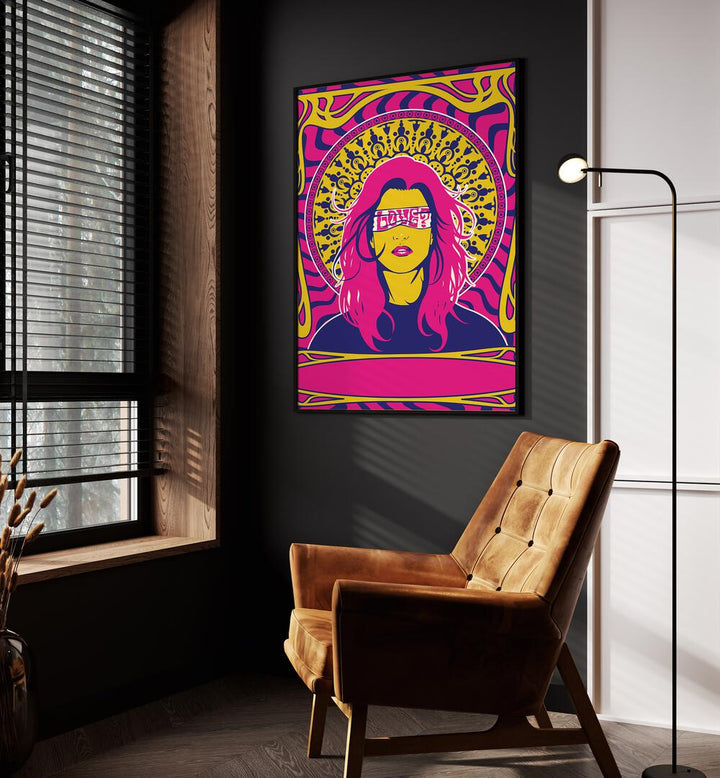 Vibrant artwork from the 70's Woman Series I, pop art paintings bringing retro flair to your space.