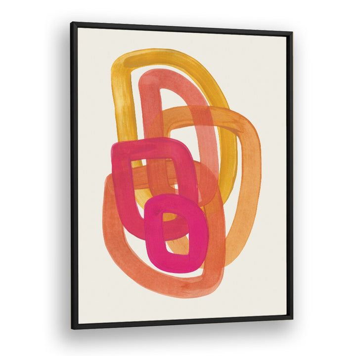 Vibrant 70's Spiral, abstract paintings by Ejaaz Haniff, perfect for adding retro charm to your home decor.