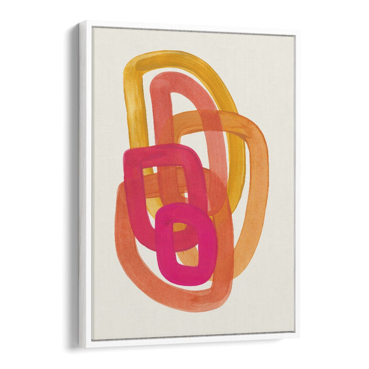 70'S SPIRAL, ABSTRACT PAINTINGS by Ejaaz Haniff feature vibrant colors and modern design for a retro-inspired home.
