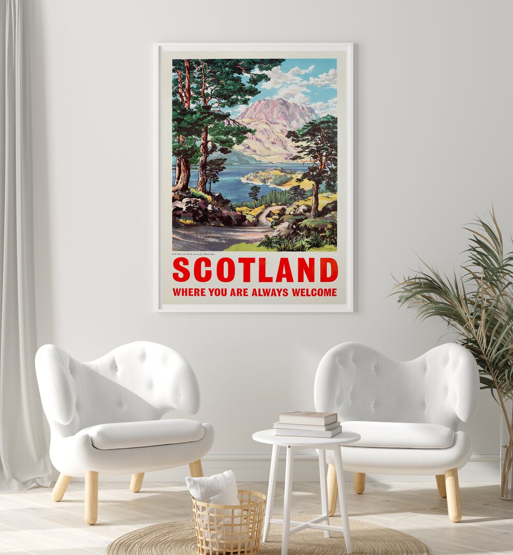 Brighten your space with SCOTLAND I, VINTAGE TRAVEL POSTERS, showcasing stunning landscapes and cultural charm.