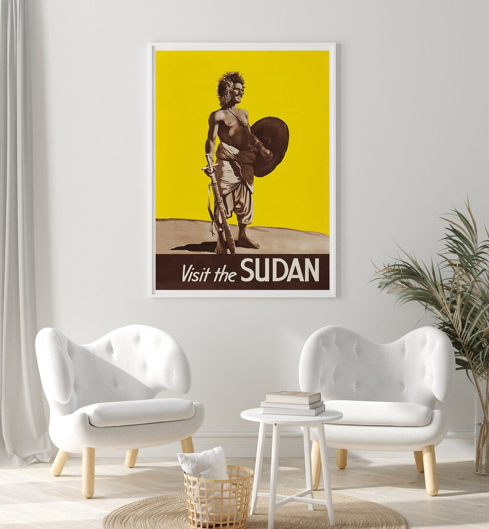 Explore SUDAN, VINTAGE TRAVEL POSTERS showcasing a striking design that captures the spirit of adventure.