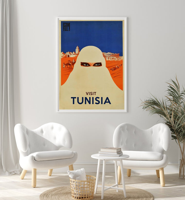 Explore the charm of TUNISIA with our VINTAGE TRAVEL POSTERS, perfect for any art lover or travel enthusiast.