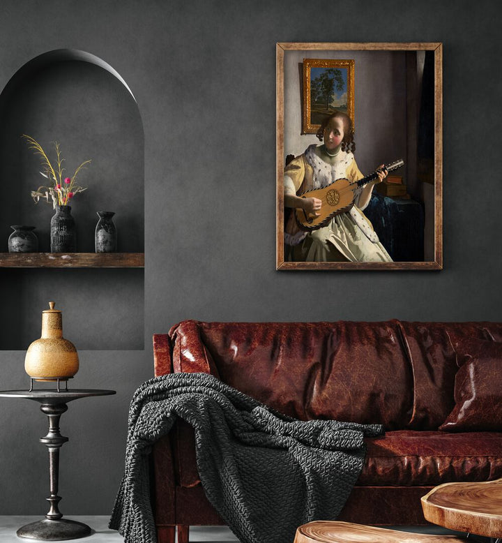 THE GUITAR PLAYER , VINTAGE PAINTINGS