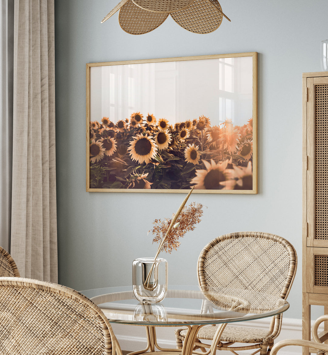 Brighten your space with SUNFLOWERS II, FLORAL FLOWER PAINTINGS, showcasing vibrant sunflowers in a stunning display.