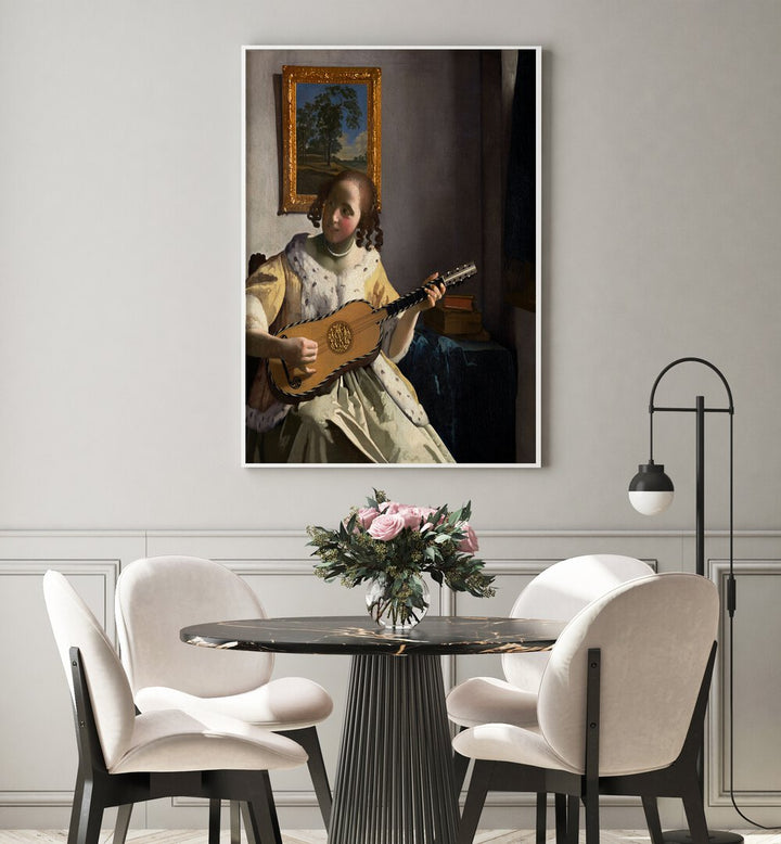 THE GUITAR PLAYER , VINTAGE PAINTINGS