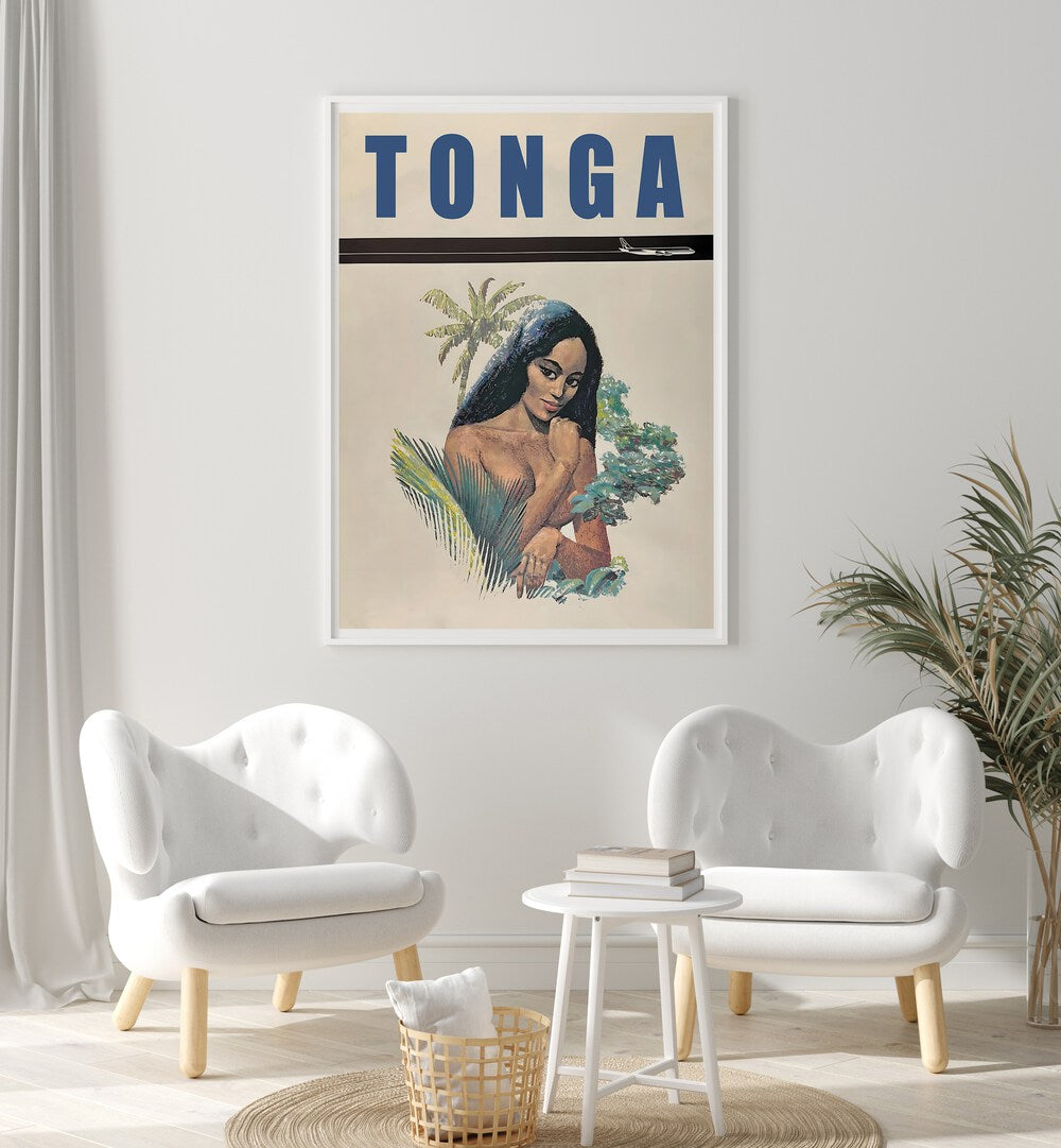 Stunning TONGA, VINTAGE TRAVEL POSTERS enhance your space with tropical beauty and nostalgic adventure vibes.