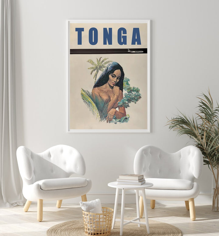 Stunning TONGA, VINTAGE TRAVEL POSTERS enhance your space with tropical beauty and nostalgic adventure vibes.