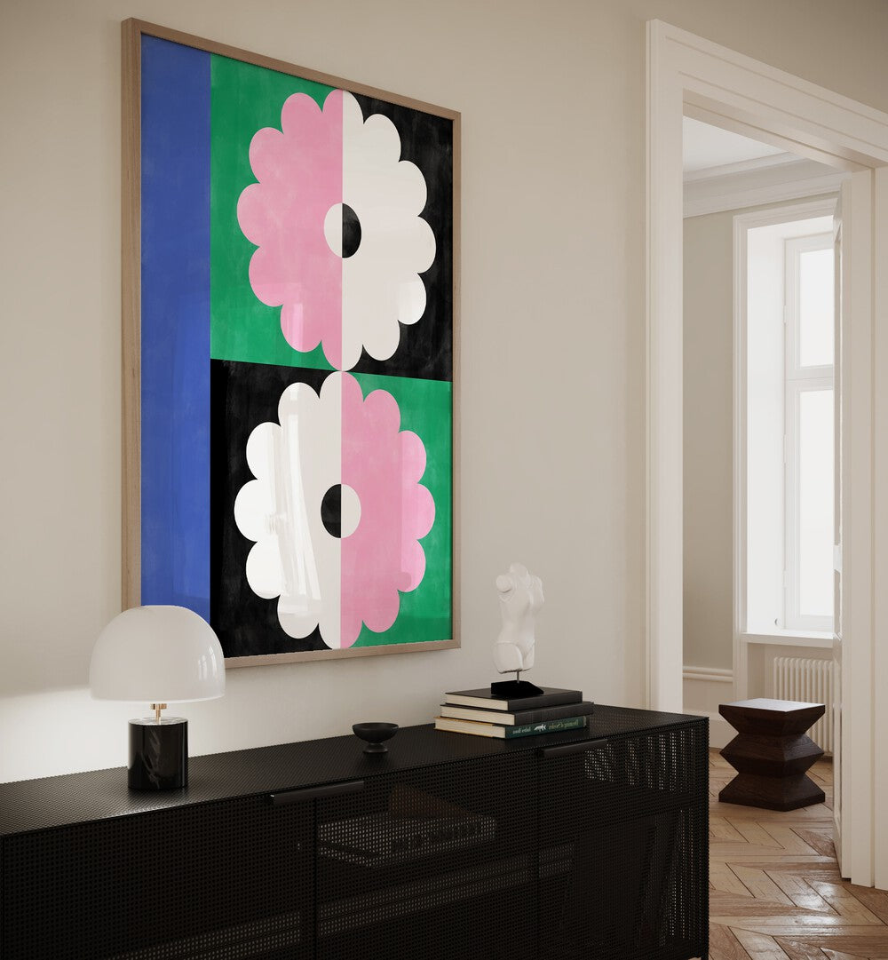 Stunning TWIN FLOWER, FLORAL FLOWER PAINTINGS by Elena Ristova, perfect for enhancing your space with botanical beauty.