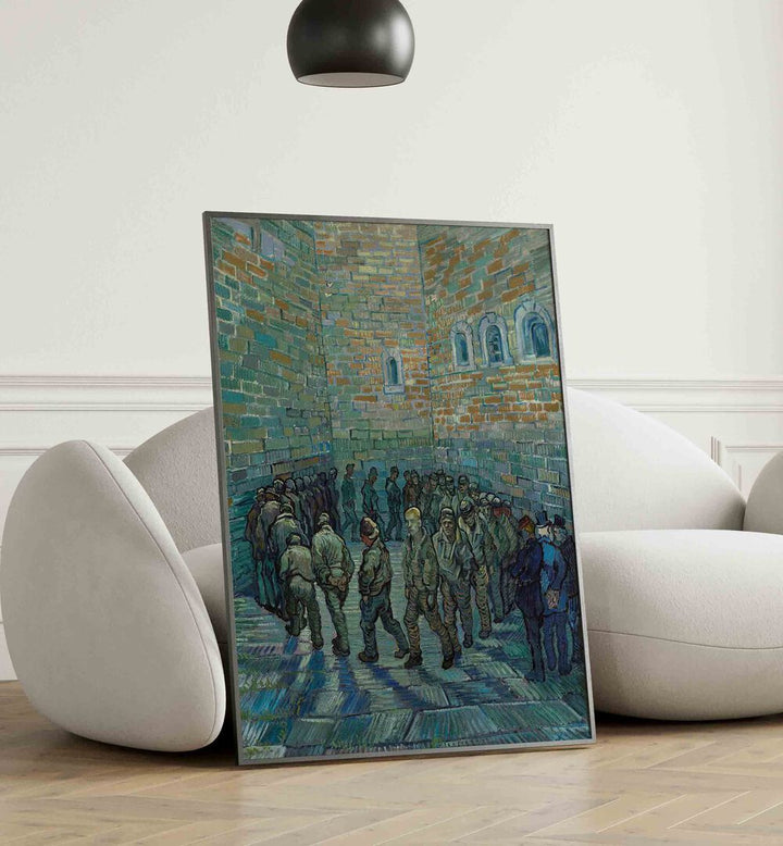 VINCENT VAN GOGH'S PRISONERS EXERCISING (1890) ,  VINTAGE PAINTINGS