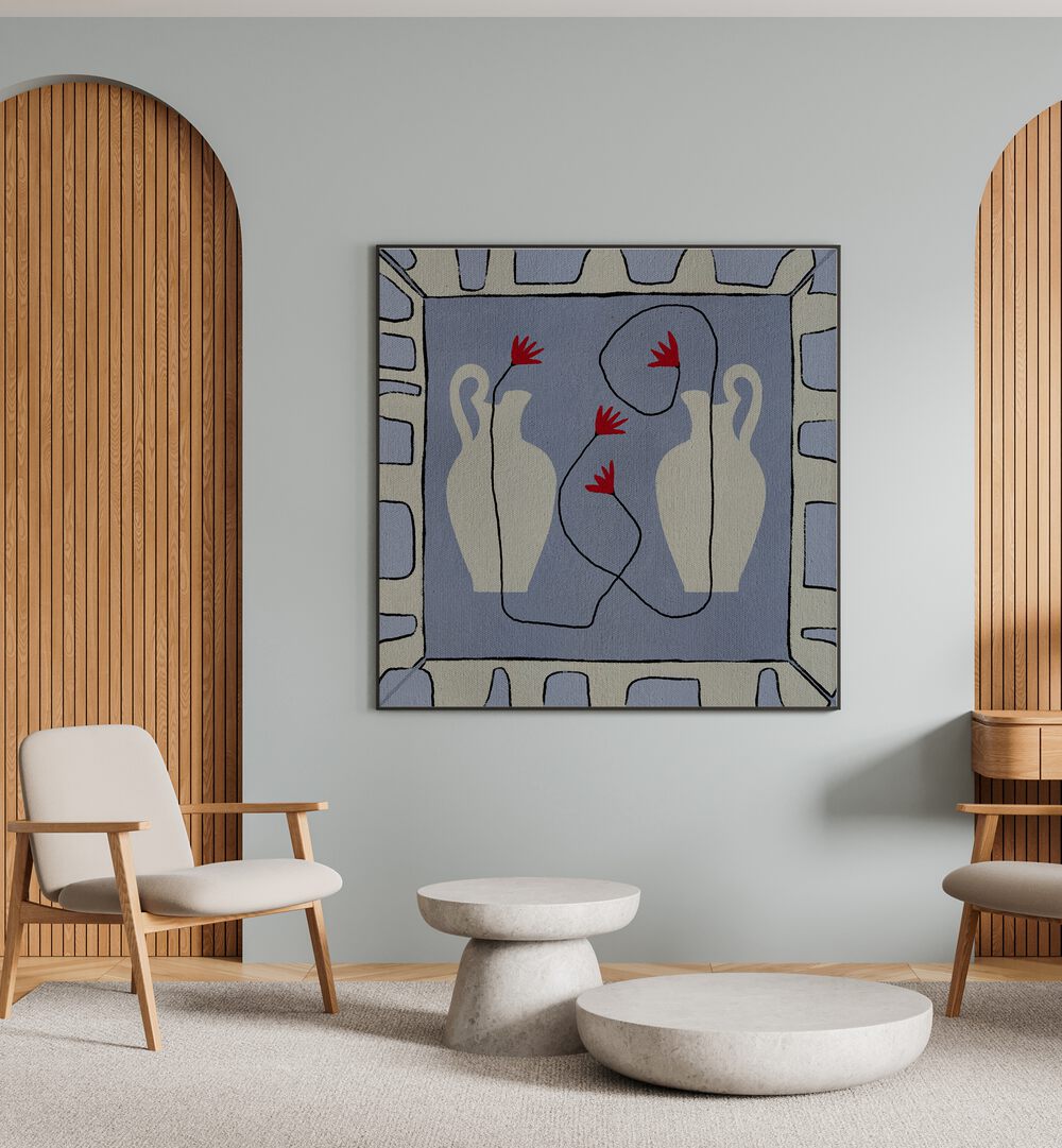 Elegant wall decor featuring OUT OF VASE BLOOMS XI, FLORAL FLOWER PAINTINGS, perfect for enhancing home interiors.