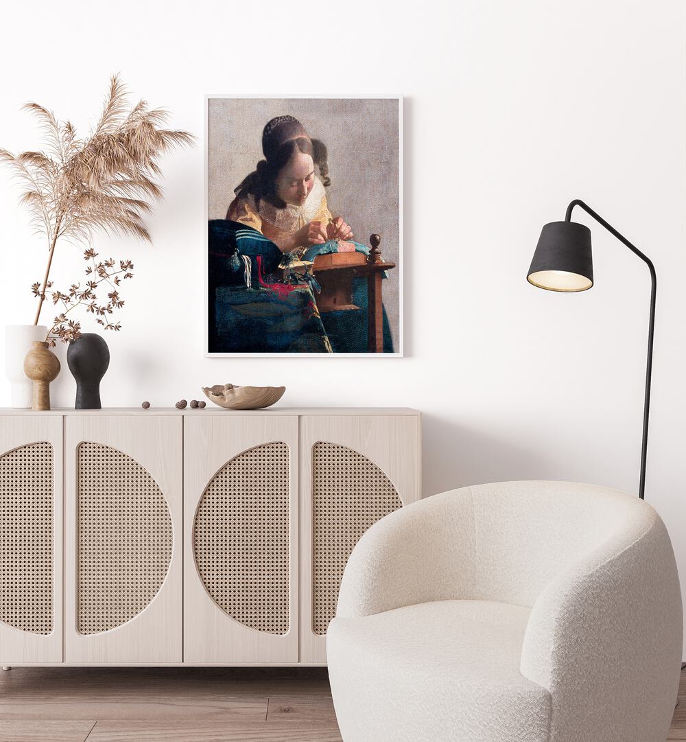THE LACEMAKER , VINTAGE PAINTINGS