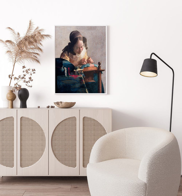 THE LACEMAKER , VINTAGE PAINTINGS