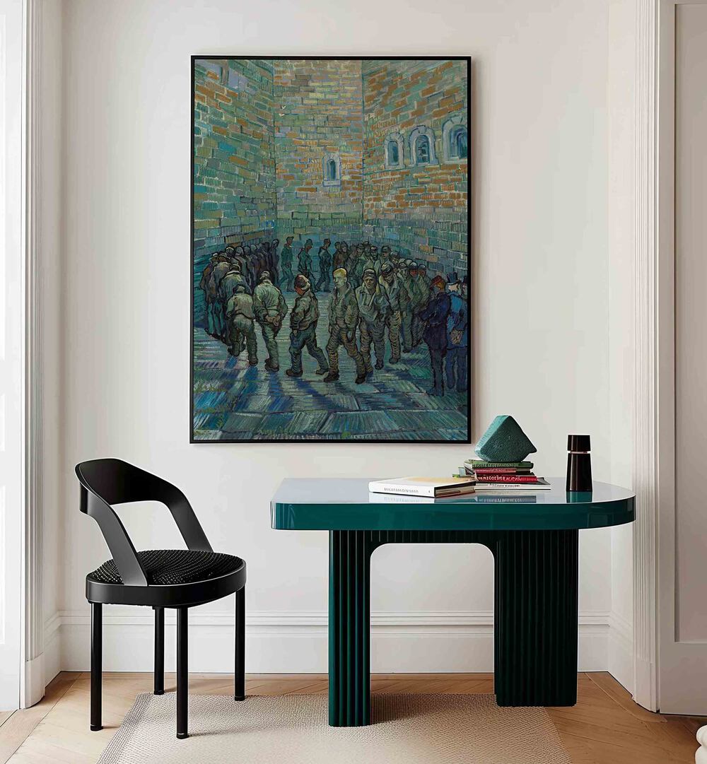 VINCENT VAN GOGH'S PRISONERS EXERCISING (1890) ,  VINTAGE PAINTINGS