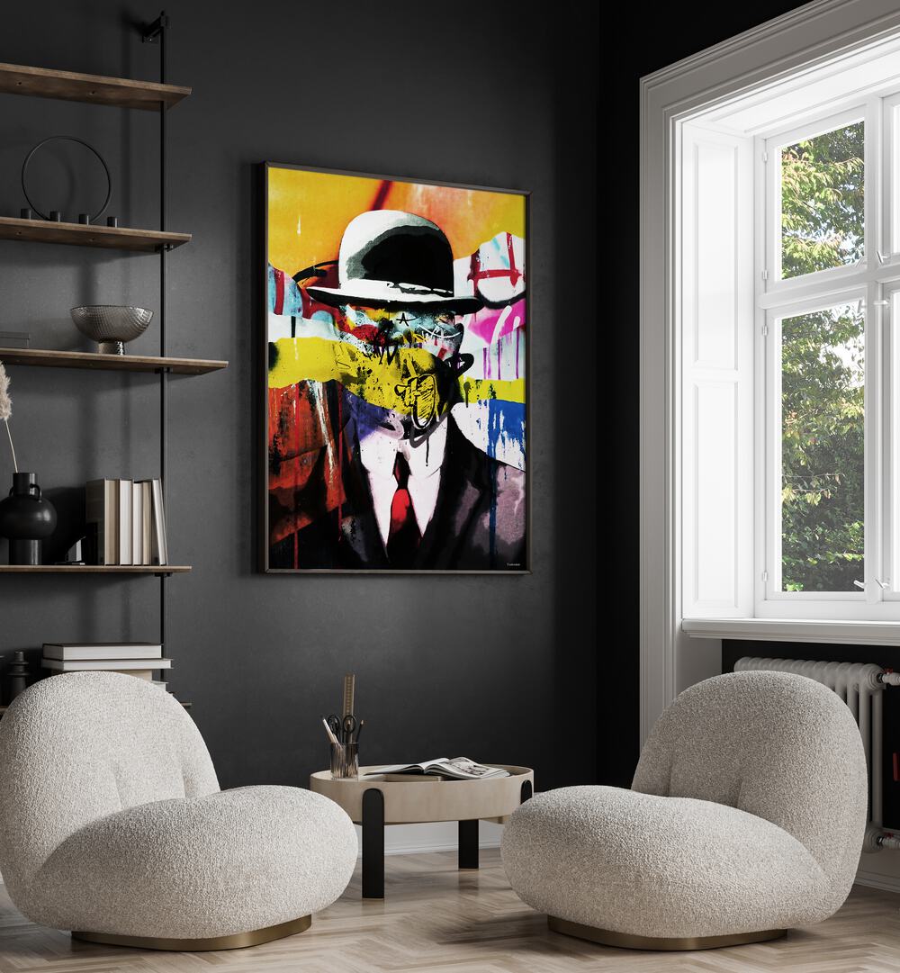 Vibrant SURREAL DECONSTRUCTION art print by UNDERDOTT, perfect for adding drama to your space with SURREAL ART PRINTS.